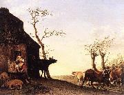 Driving the Cattle to Pasture in the Morning, paulus potter